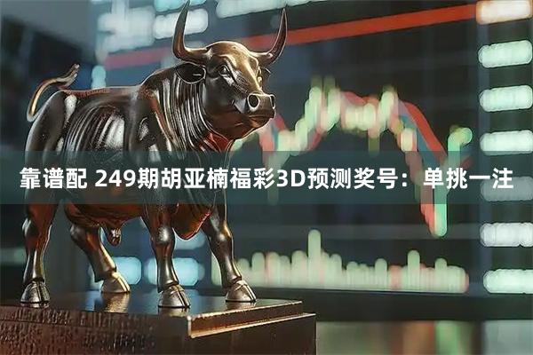 靠谱配 249期胡亚楠福彩3D预测奖号：单挑一注
