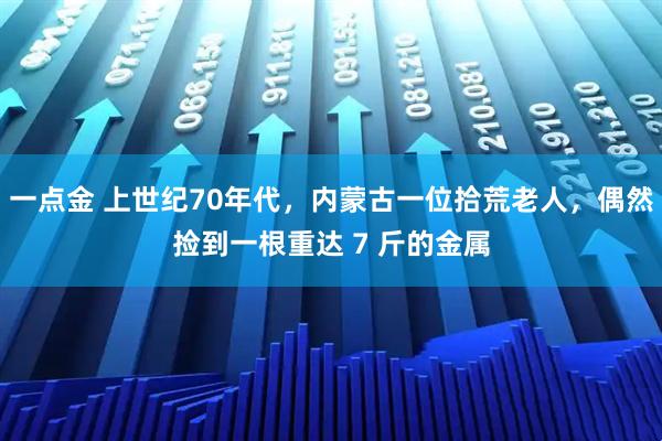一点金 上世纪70年代,内蒙古一位拾荒老人,偶然捡到一根重达 7 斤的金属