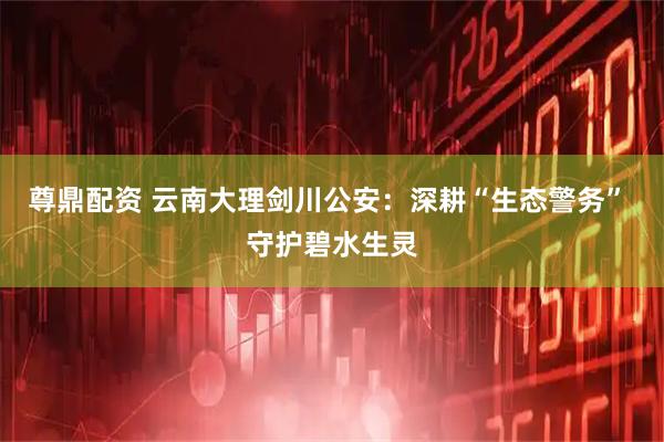 尊鼎配资 云南大理剑川公安：深耕“生态警务” 守护碧水生灵