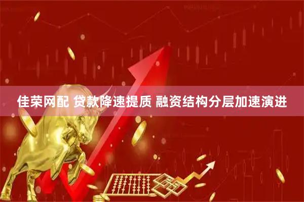 佳荣网配 贷款降速提质 融资结构分层加速演进